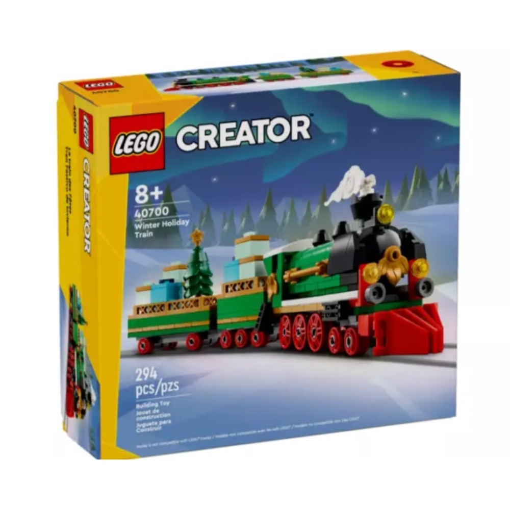 New Lego 40700 Set Creator Winter Holiday Train 8+ 294 Pieces ship Same Day